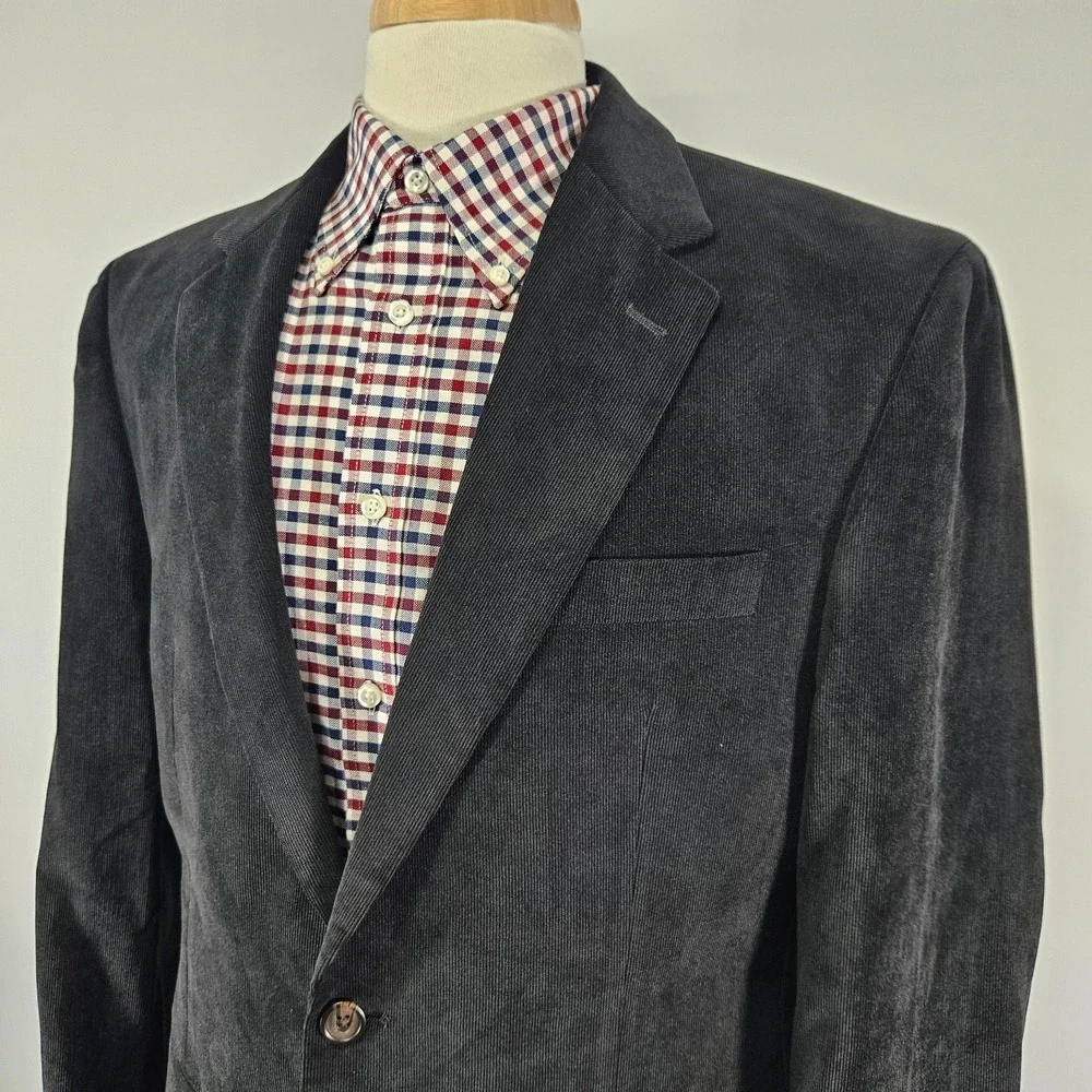 Lauren Ralph Lauren Men's Sport Coat Blazer‎ Two Button Corduroy Poly Blend 40R
